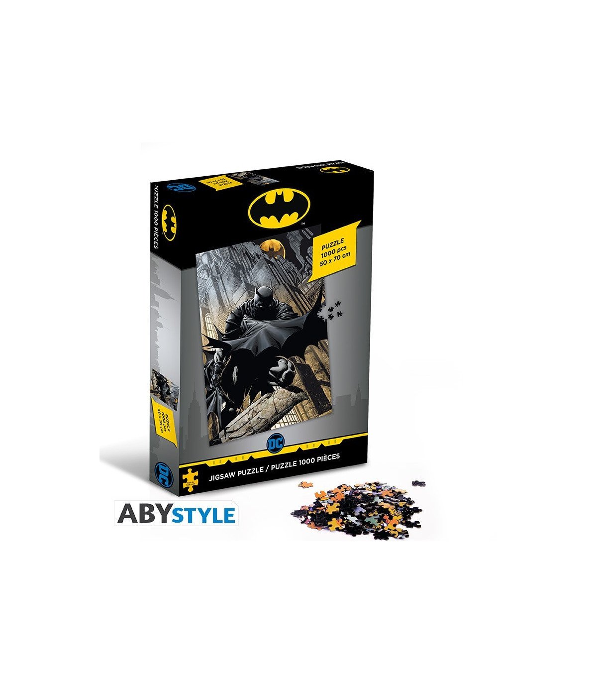 DC COMICS - Puzzle 1000 pièces - Batman chevalier noir