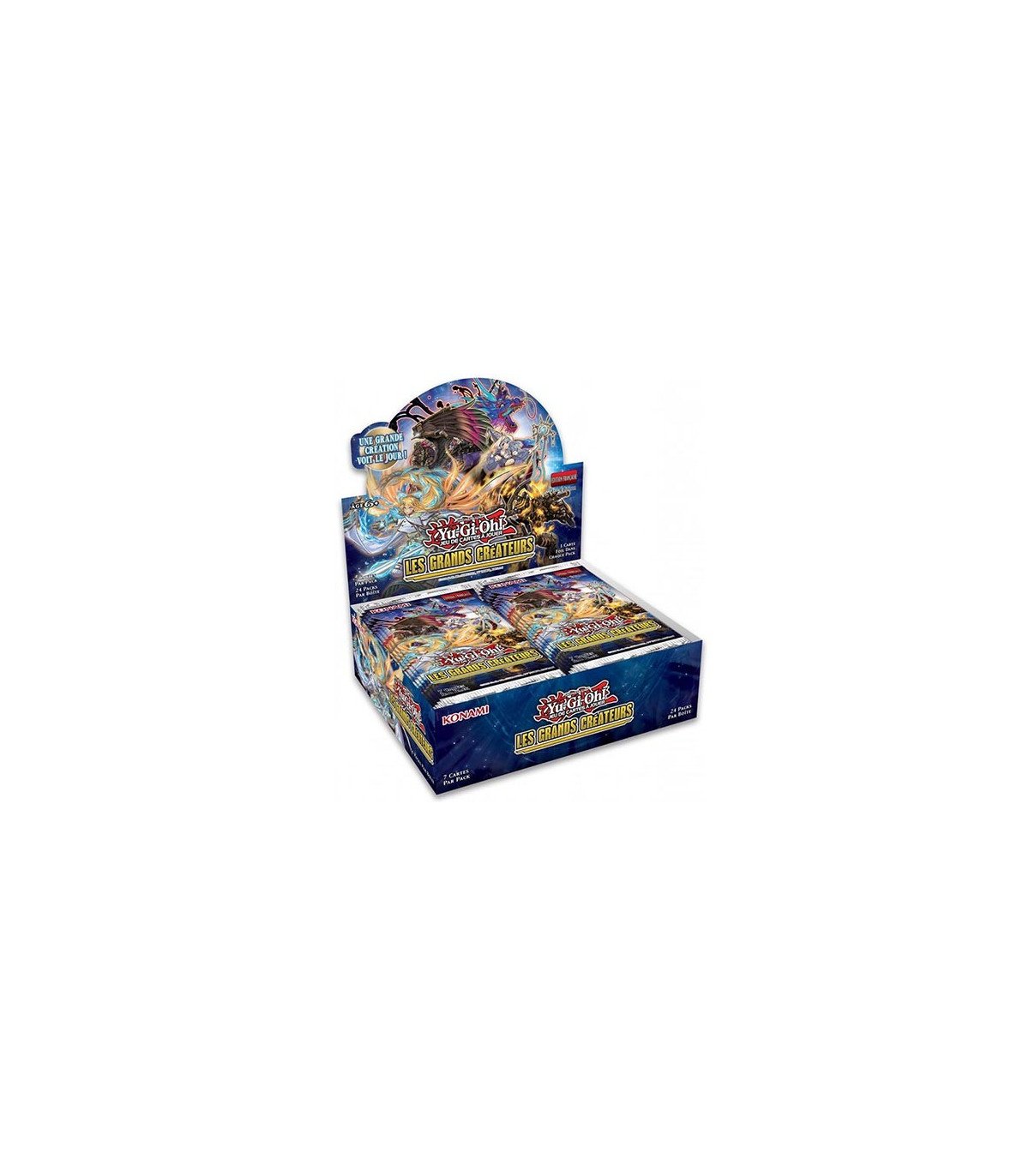 Display de 24 boosters de l’édition Yu-Gi-Oh Les Grands Créateurs
