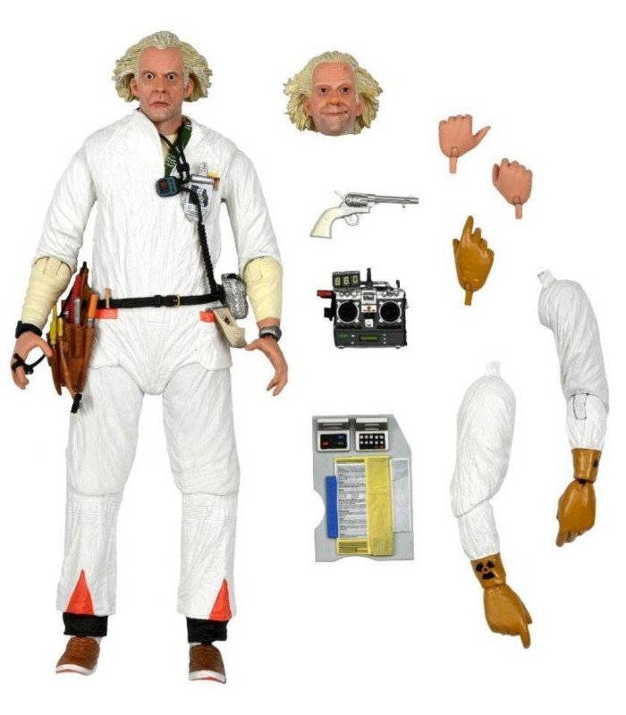 Figurine Doc Brown 1985 en combinaison HAZMAT – Back to the Future