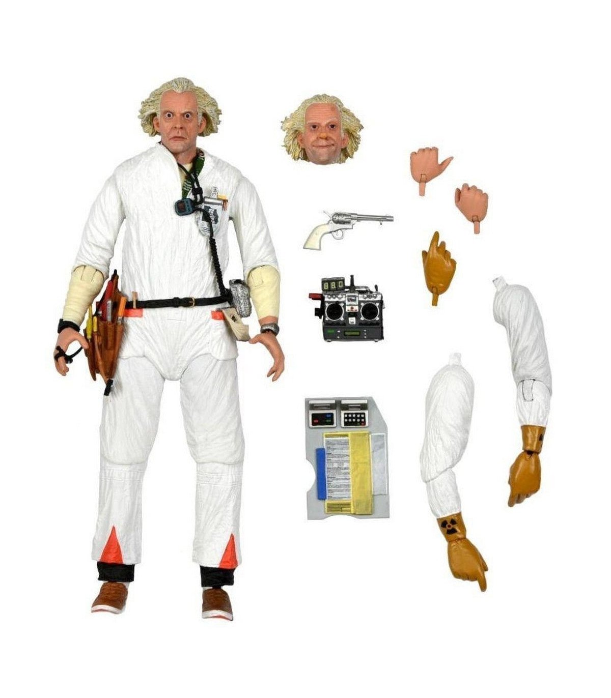 Figurine Doc Brown 1985 en combinaison HAZMAT – Back to the Future