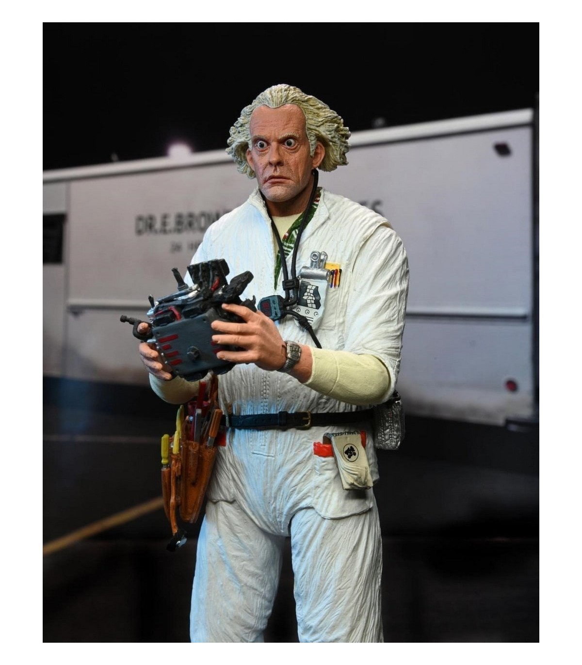 Figurine NECA Doc Brown 1985 – Back to the Future 18 cm articulée