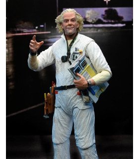 Figurine NECA Back to the Future Doc Brown 1985 – 18 cm de science folle