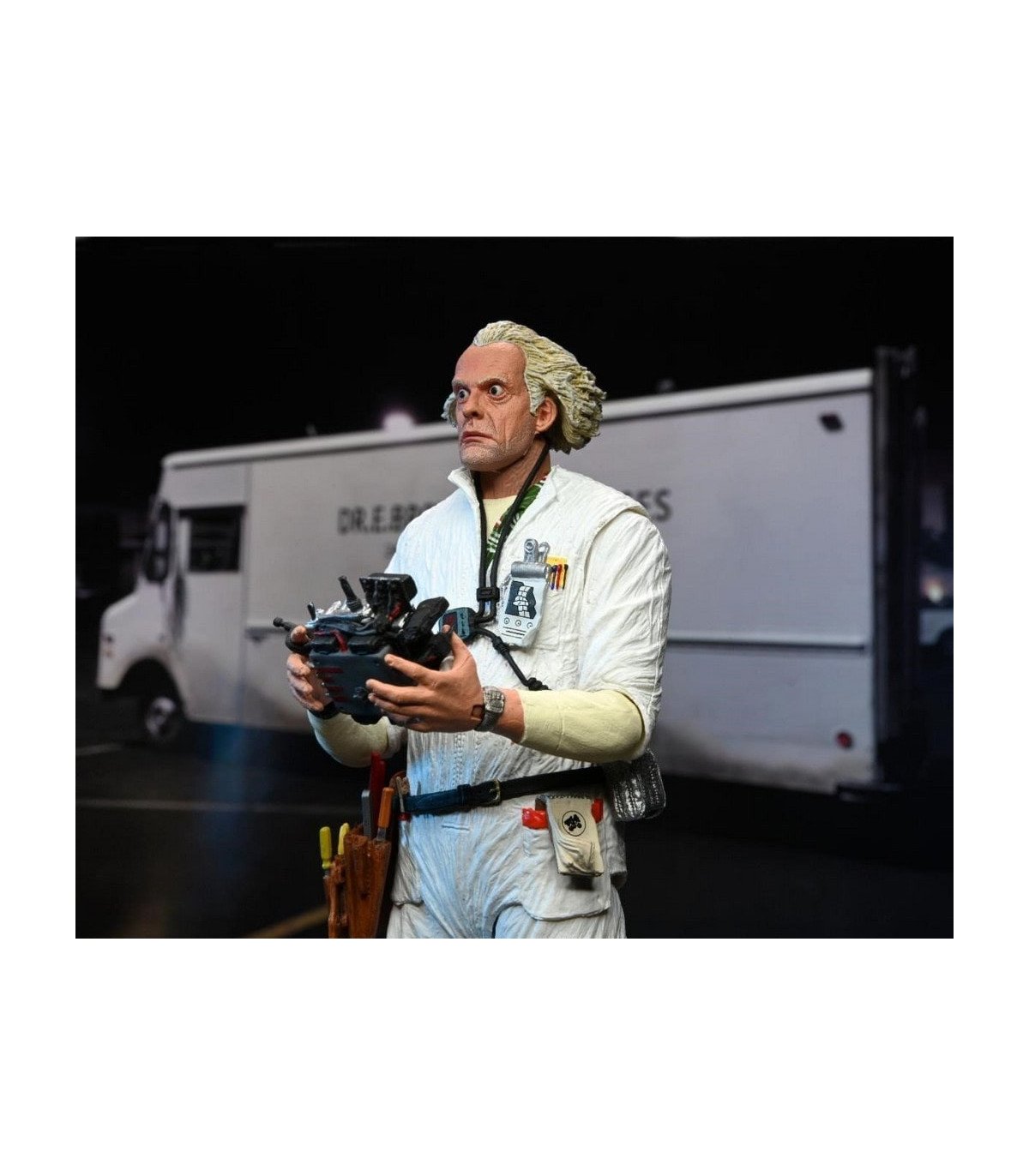 Figurine NECA Doc Brown 1985 – Back to the Future 18 cm articulée