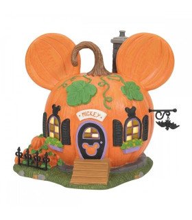 Disney Tradition - Maison-Citrouille de Mickey - Halloween Disney Village -  Figurine 15cm