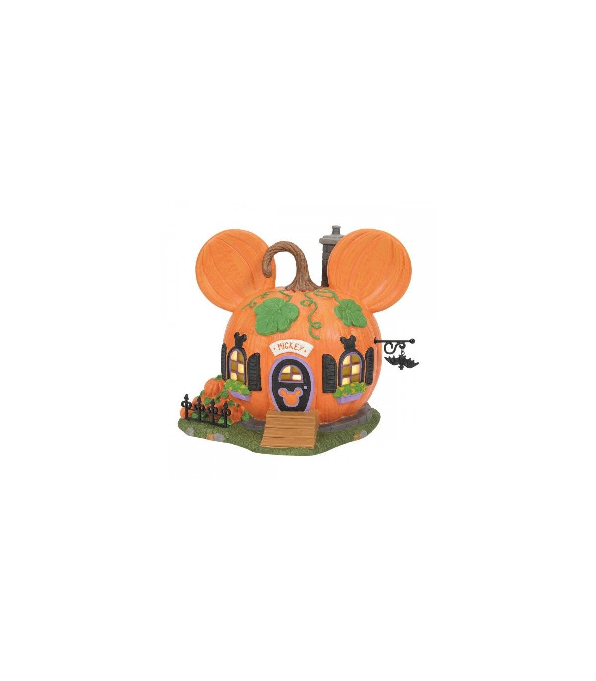 Disney Tradition - Maison-Citrouille de Mickey - Halloween Disney Village -  Figurine 15cm