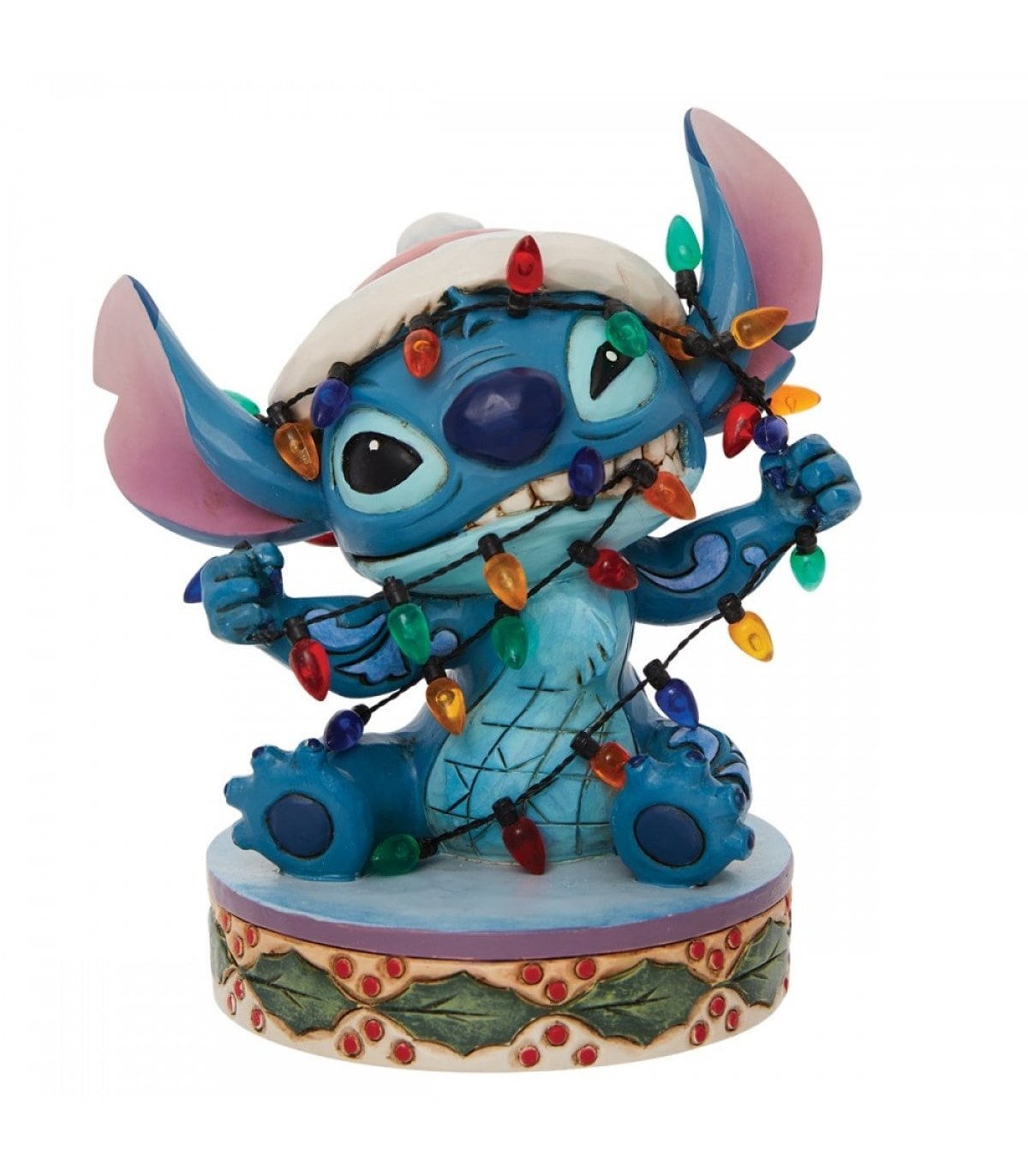 Disney Tradition - Stitch avec guirlandes - Figurine 12cm