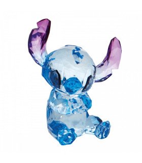 Figurine Stitch – Disney Facet Collection – Acrylique effet pierre précieuse – Détails brillants – Window Box – Produit Disney