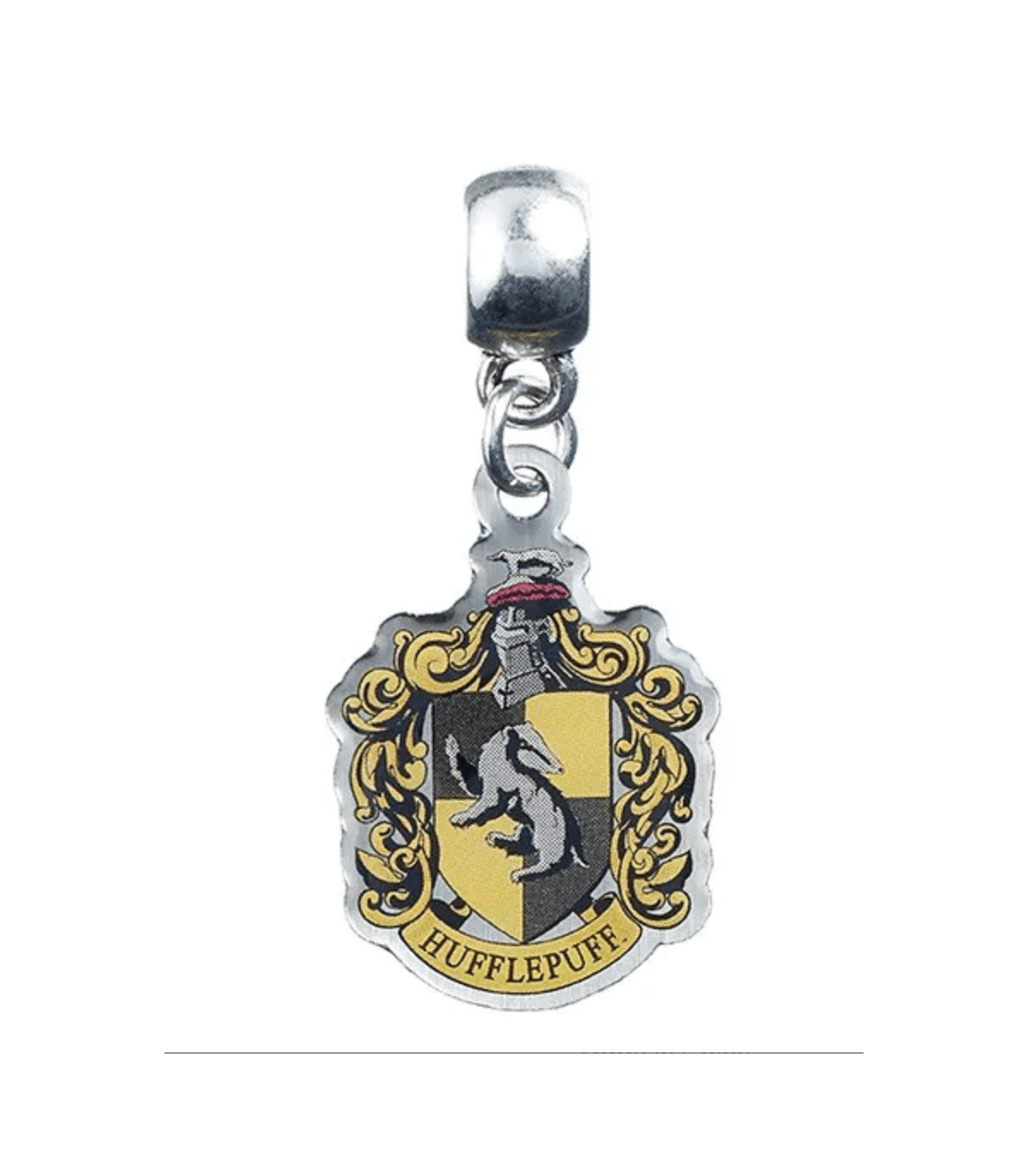 Charm Harry Potter Poufsouffle plaqué argent – modèle coulissant