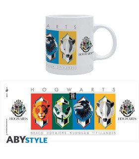 Harry Potter - Crests Simples Maisons - Mug 320 ml