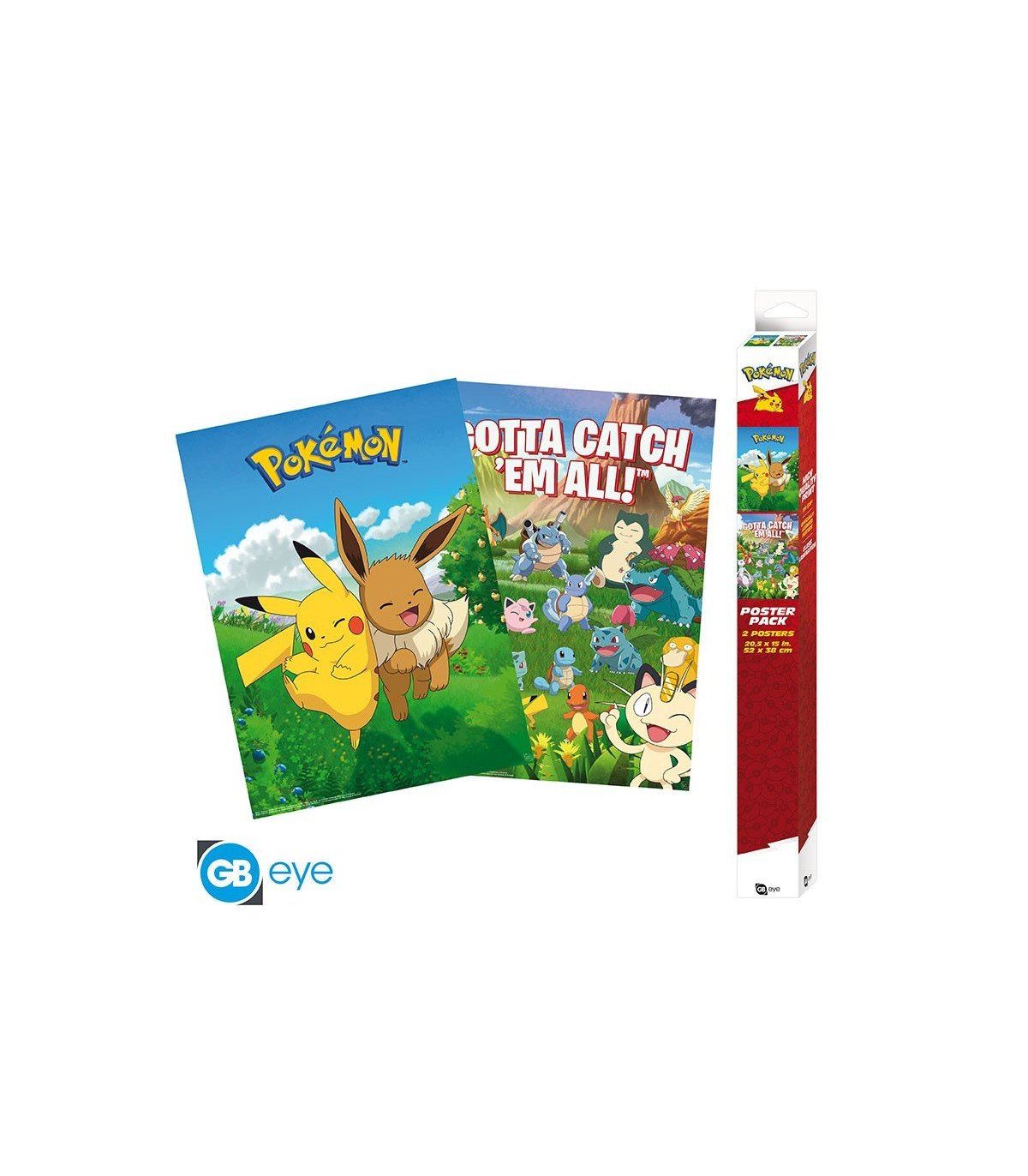Pokemon - Set 2 Chibi Posters  (52x38)