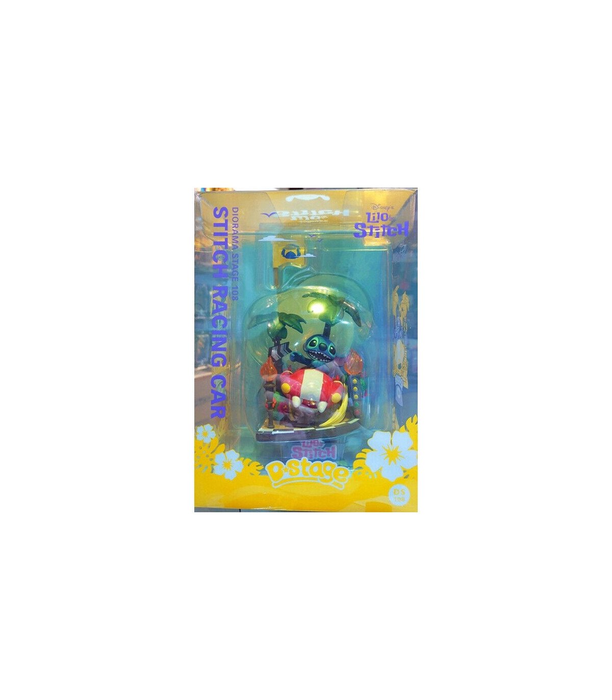 Lilo & Stitch - Diorama D-Stage Stitch Racing Car Window Box - Version 15 cm.