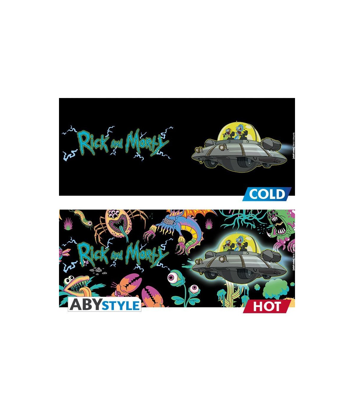 Rick & Morty - Vaisseau - Mug Heat Change 460ML