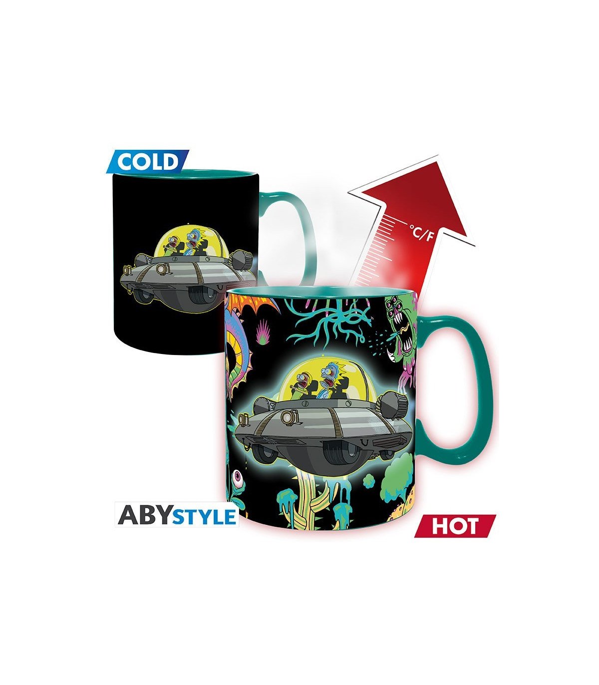 Rick & Morty - Vaisseau - Mug Heat Change 460ML