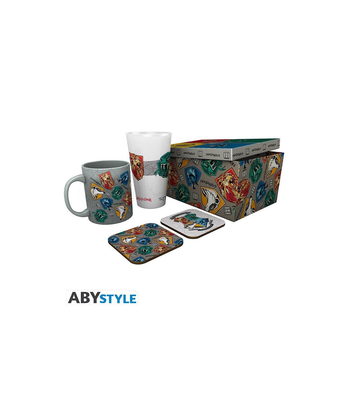 Harry Potter - Coffret Cadeau -  Verre XXL+Mug+2 Coasters "Stand Together"
