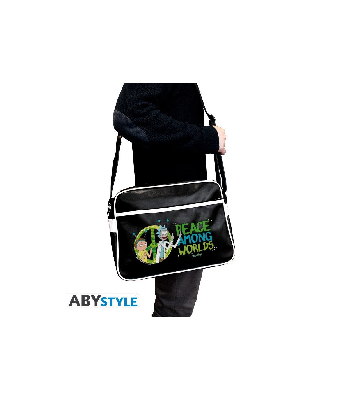 Sac Besace Peace Rick et Morty – Multivers stylé garanti
