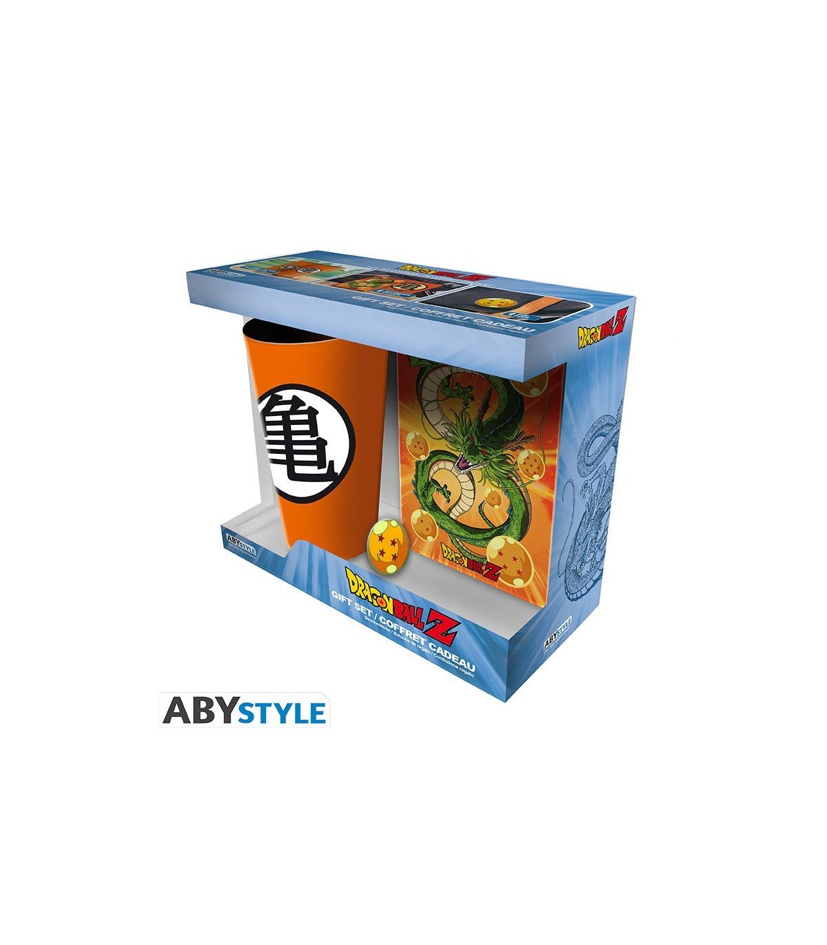 Pack Dragon Ball avec verre, carnet et pin’s