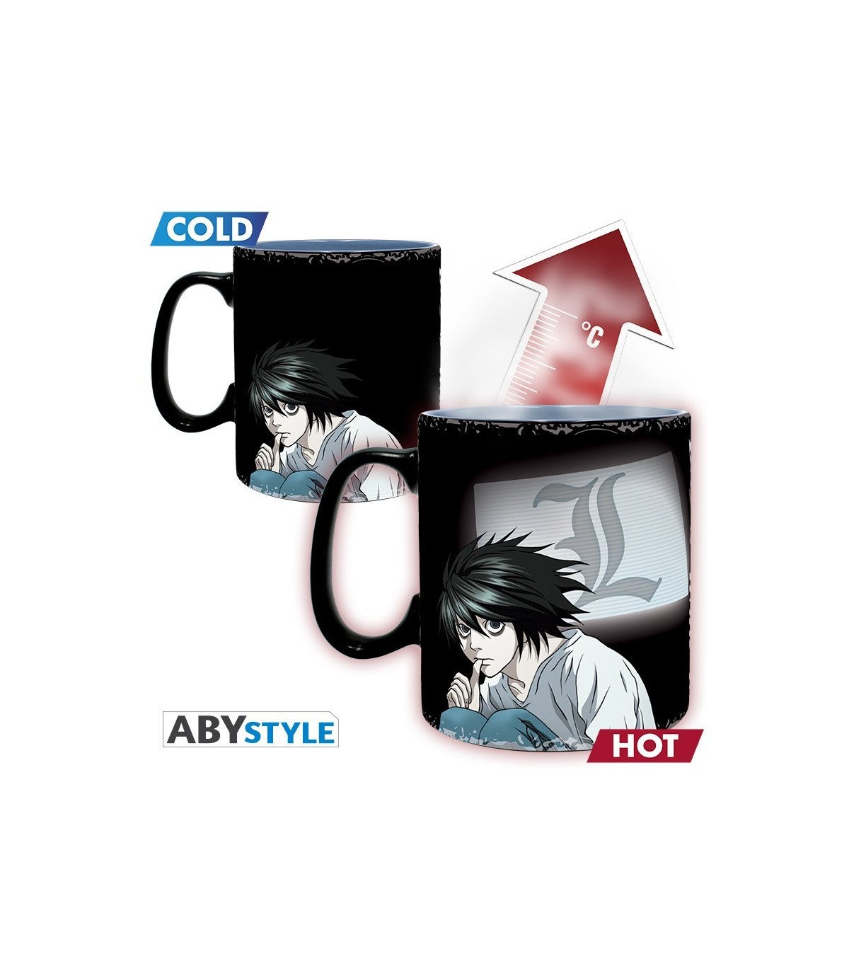 Death Note  - Kira & L - Mug Heat Change 460ML