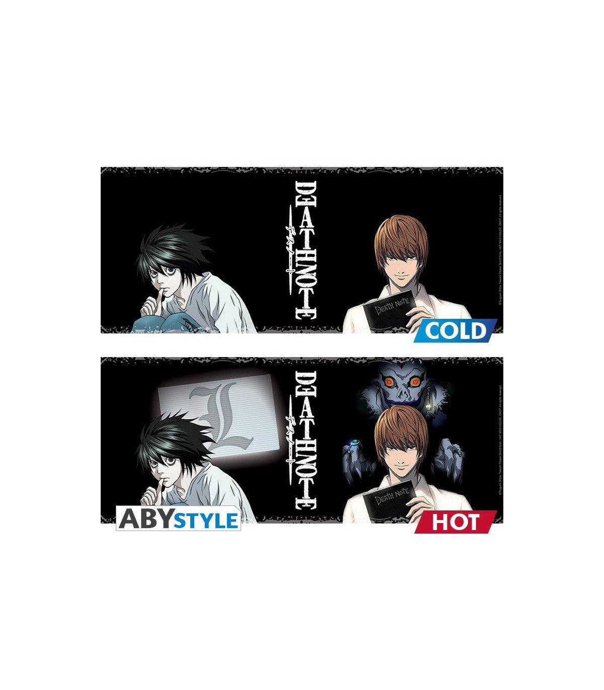 Death Note  - Kira & L - Mug Heat Change 460ML