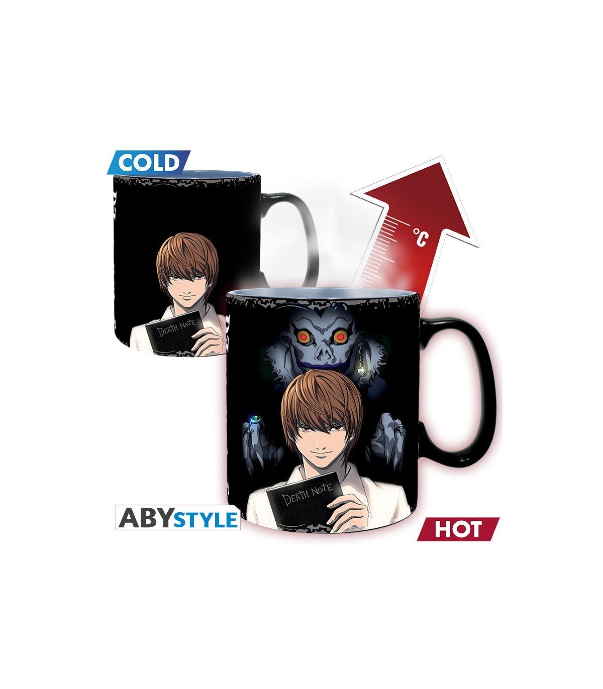Death Note  - Kira & L - Mug Heat Change 460ML