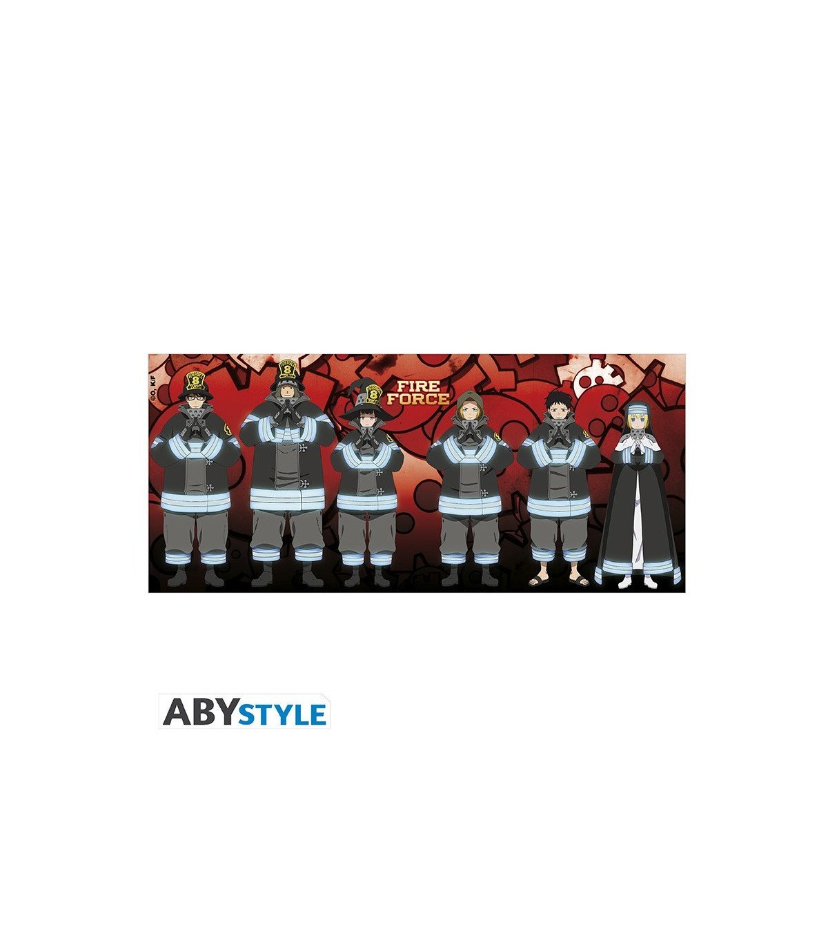 Fire Force 8ème Brigade Mug 320ML - Invocation Caféinée !