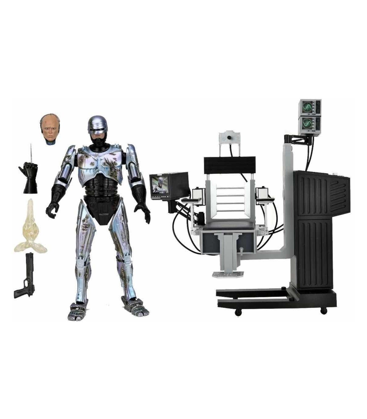Robocop - Ultimate Battle Damaged Robocop with Chair - Figurine 18cm
