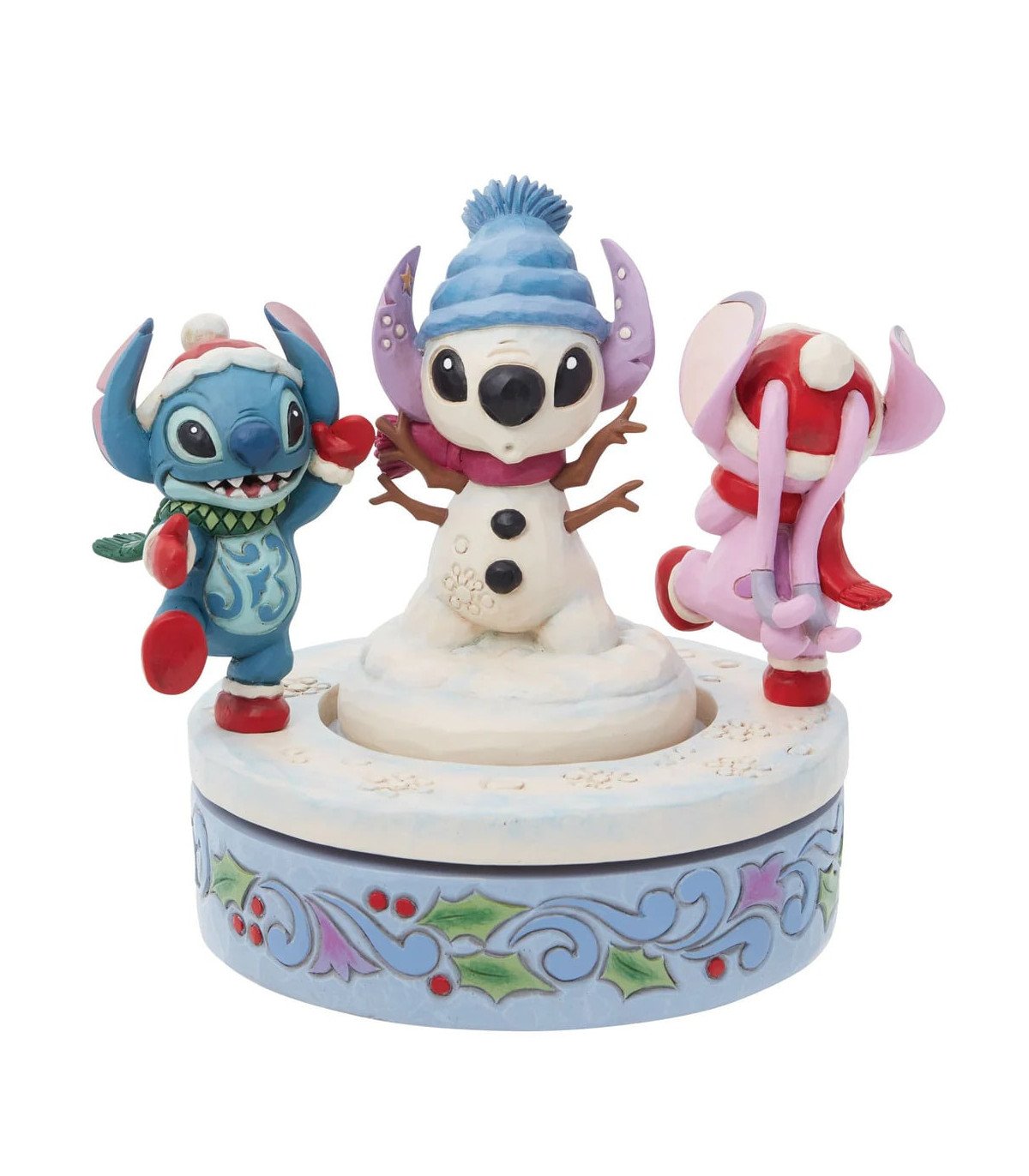 Disney Traditions Lilo & Stitch - Snowman 15 cm - Hiver Magique.