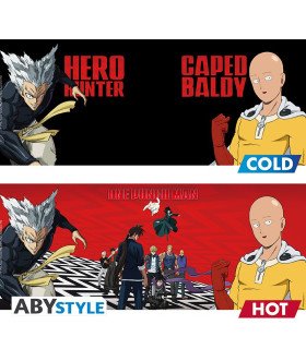 One Punch Man - Mug Heat Change - 460 ml - Saitama & Garoh - Abystyle