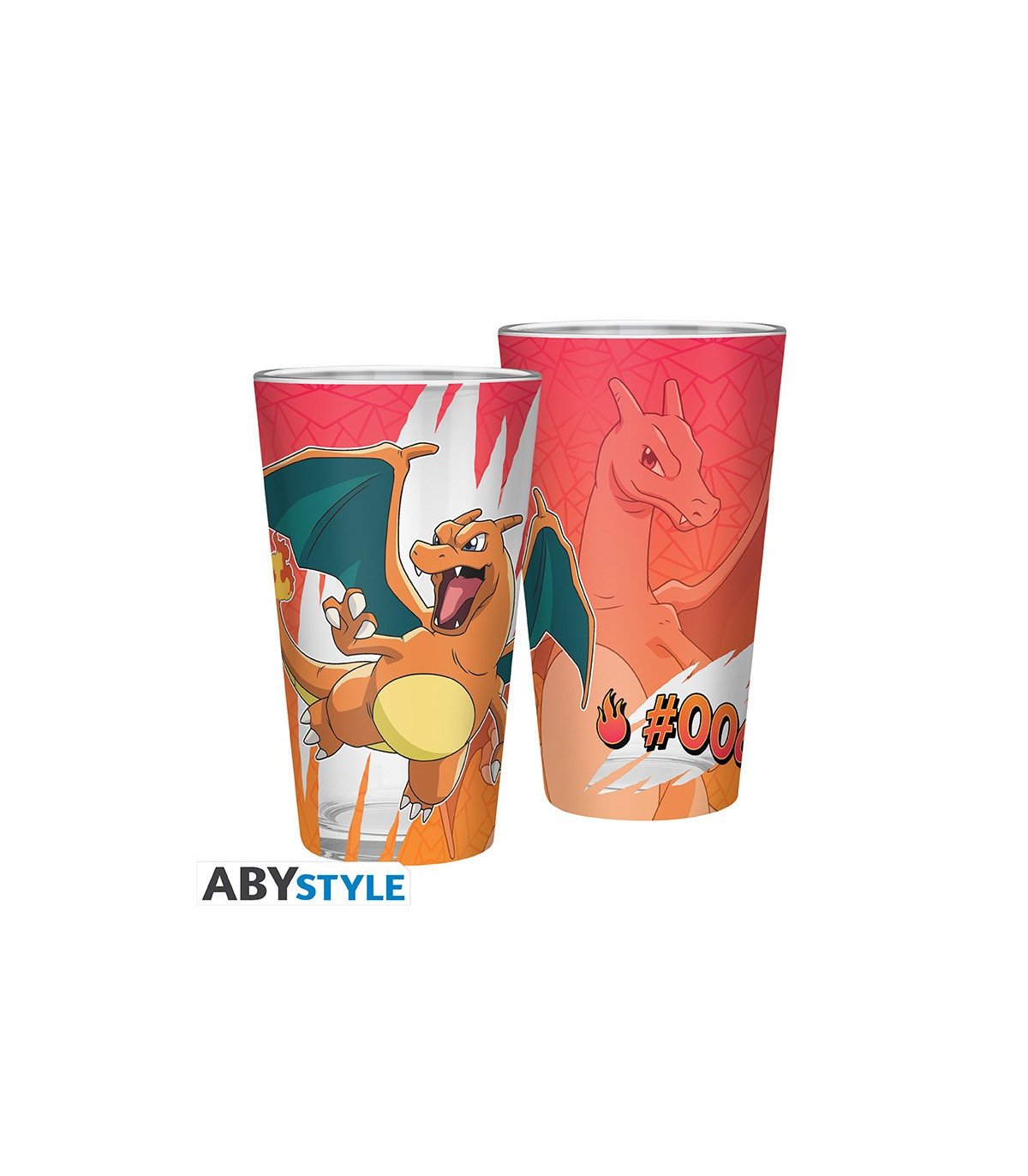 Verre XXL Pokémon - 400 ml - Motif Dracaufeu Abystyle