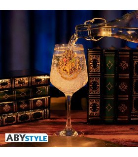 Verre à pied Harry Potter - "Emblème de Poudlard" Abystyle