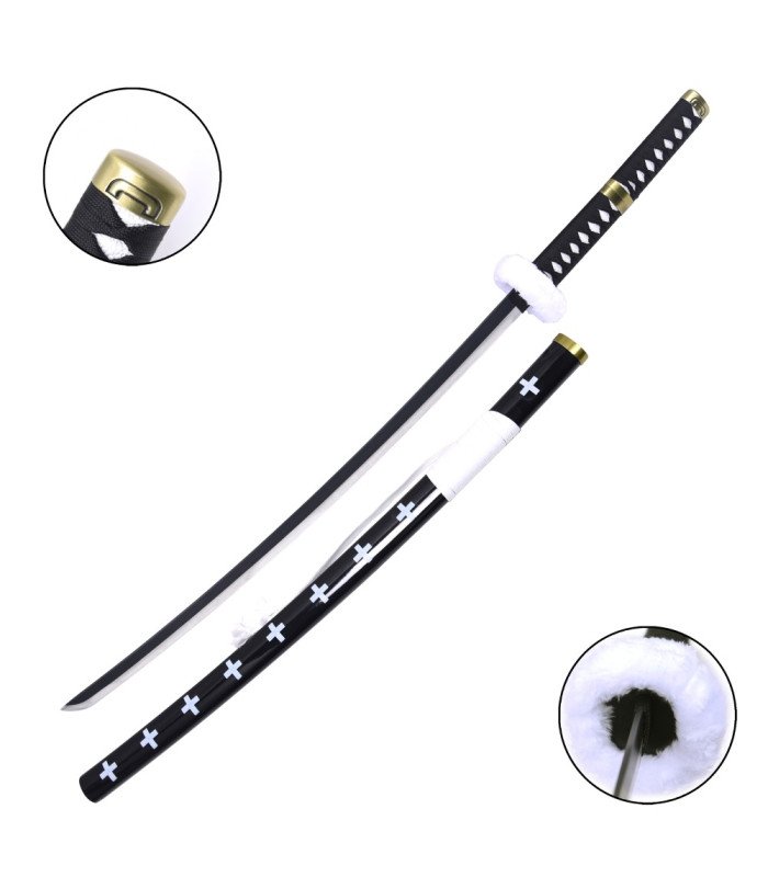 Katana One Piece Trafalgar Law noir – Réplique décorative