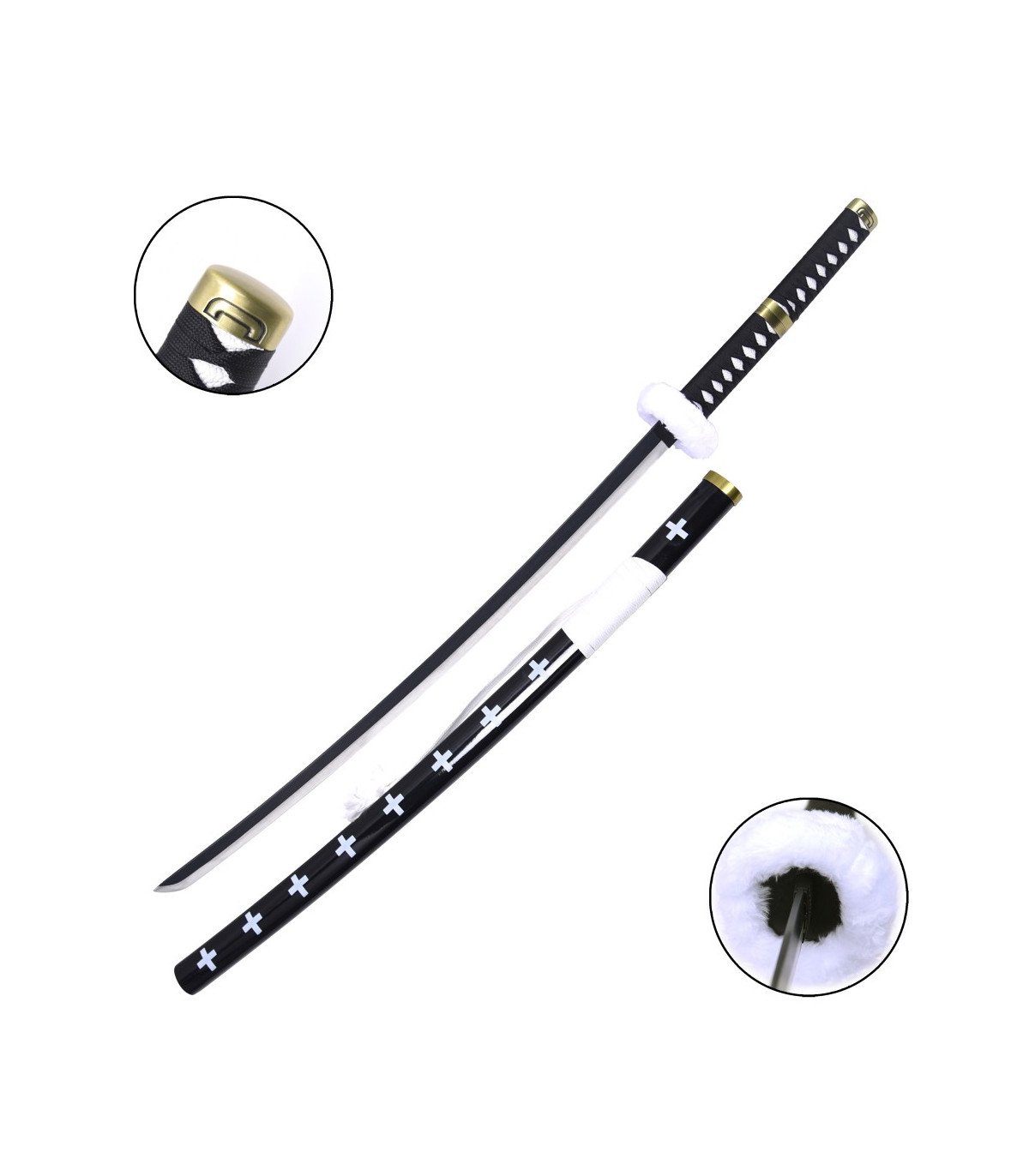 Katana One Piece Trafalgar Law noir – Réplique décorative
