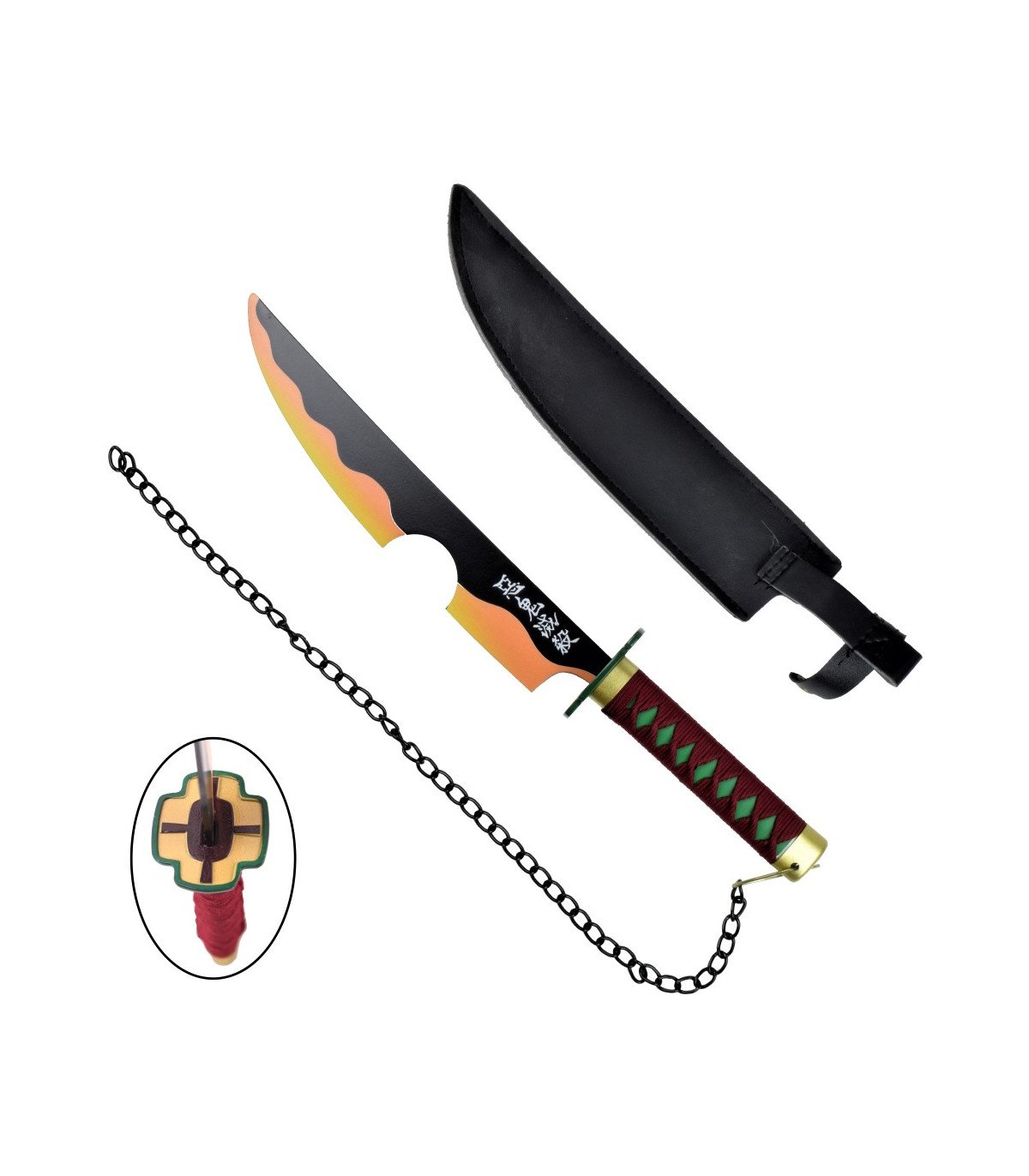 Demon Slayer Épées Miniatures Jumelles Tengen Uzui 42 Cm Réplique
