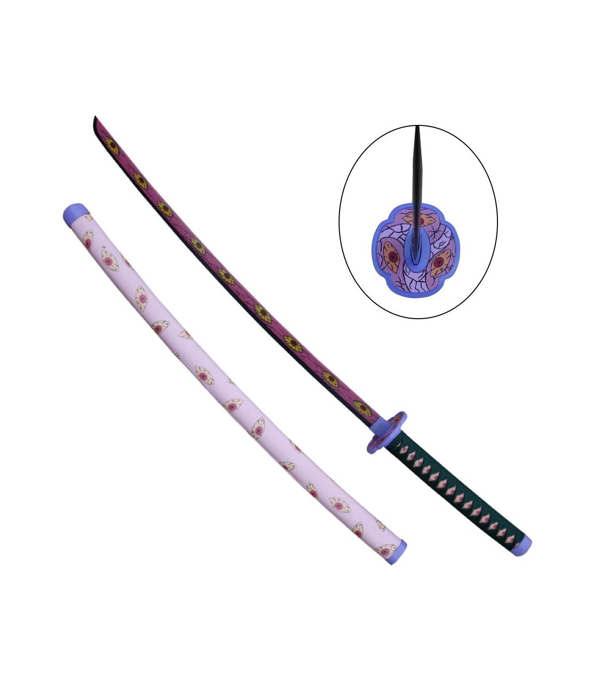 Demon Slayer Réplique Katana Kokushibo Michikatsu Tsugikuni 96 Cm