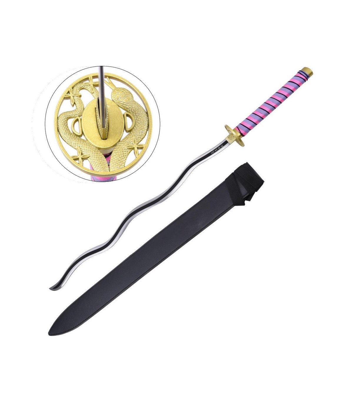 Demon Slayer Réplique Katana Décoratif d'Obanai Iguro 103 Cm