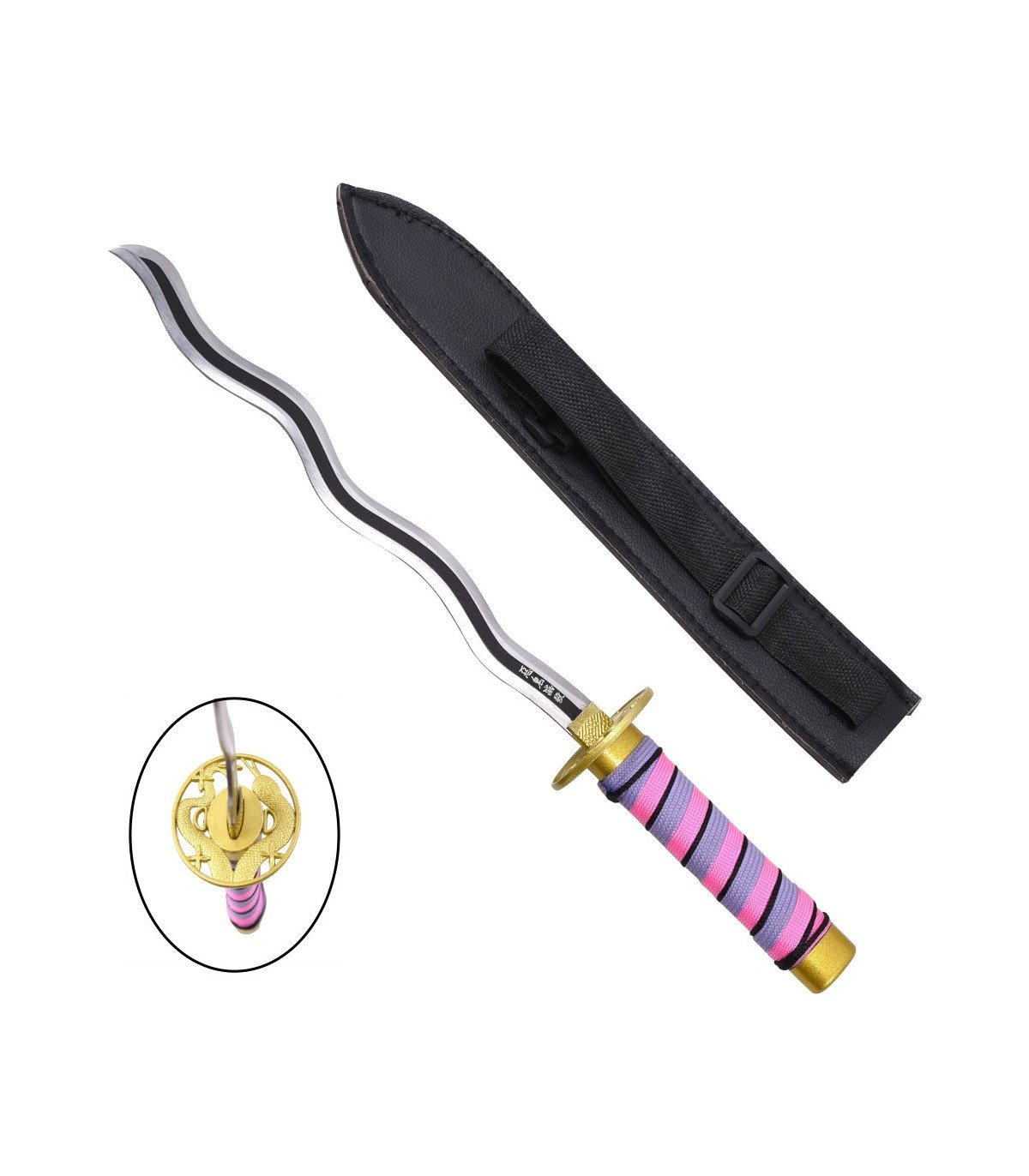 Demon Slayer Miniature Katana Obanai Iguro 45 Cm Réplique