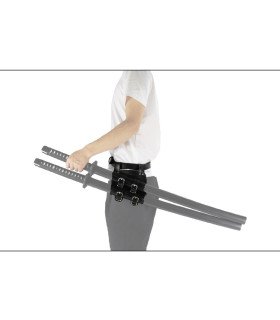 Étui de Ceinture Katana Double - Convient pour 2 Katanas