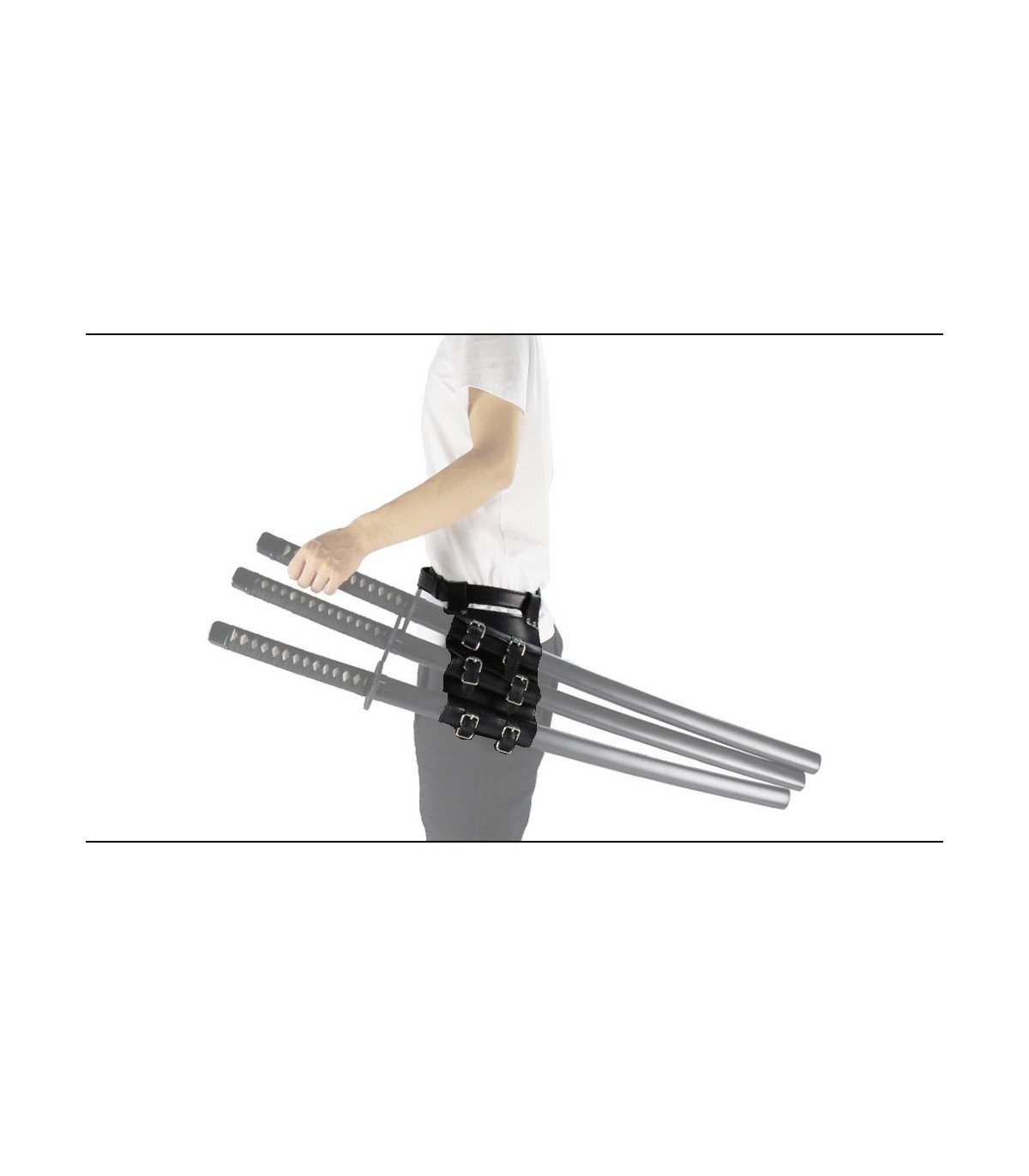 Triple Étui de Ceinture pour Katanas - Transportez 3 Katanas avec Élégance