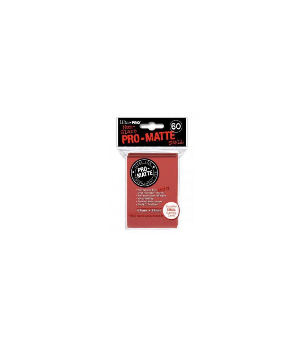 Lot de 60 Protèges Cartes Ultra Pro rouges au format japonais 62x89 mm