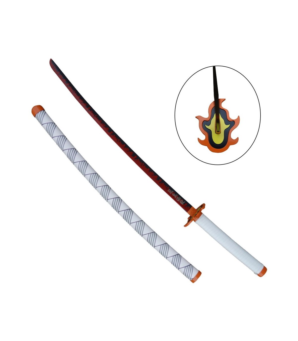 Demon Slayer Katana de Rengoku Kyojuro Réplique - 97 cm