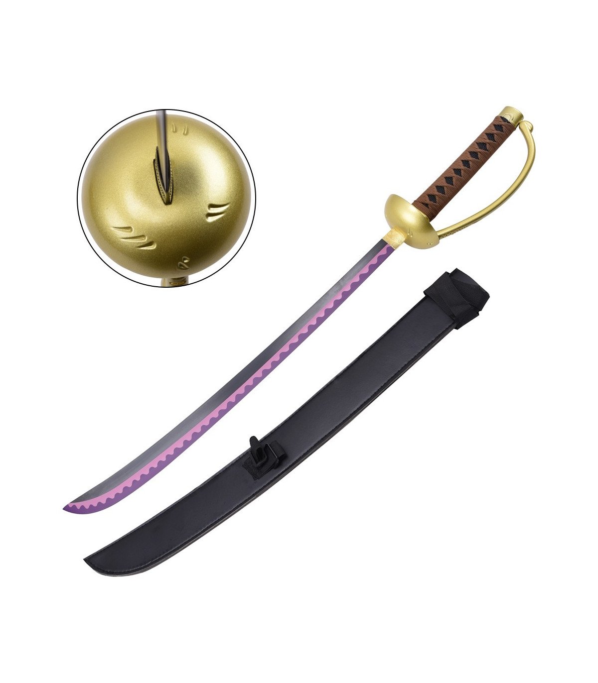 One Piece Épée du Roi Pirate Gol D. Roger Réplique avec Étui - 93 cm