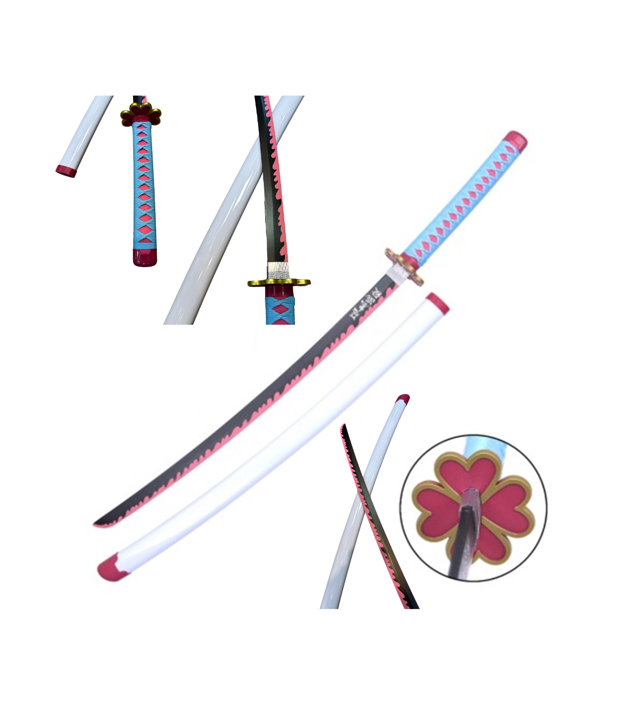 Katana en Bambou Demon Slayer Mitsuri Kanroji Réplique - 103 cm