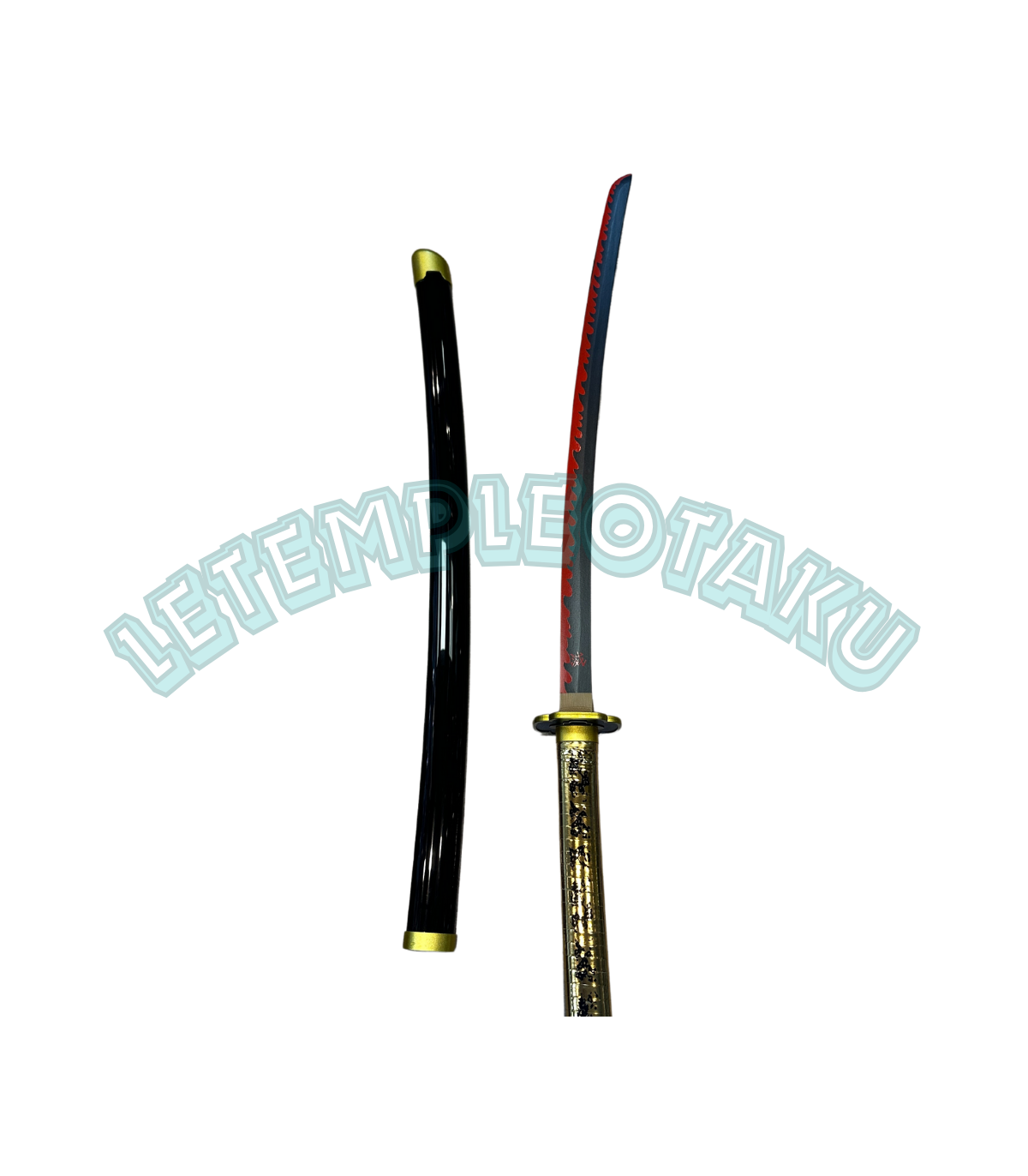 Demon Slayer Yoriichi Tsugikuni Réplique de Katana en Bambou Décoratif - 103 cm