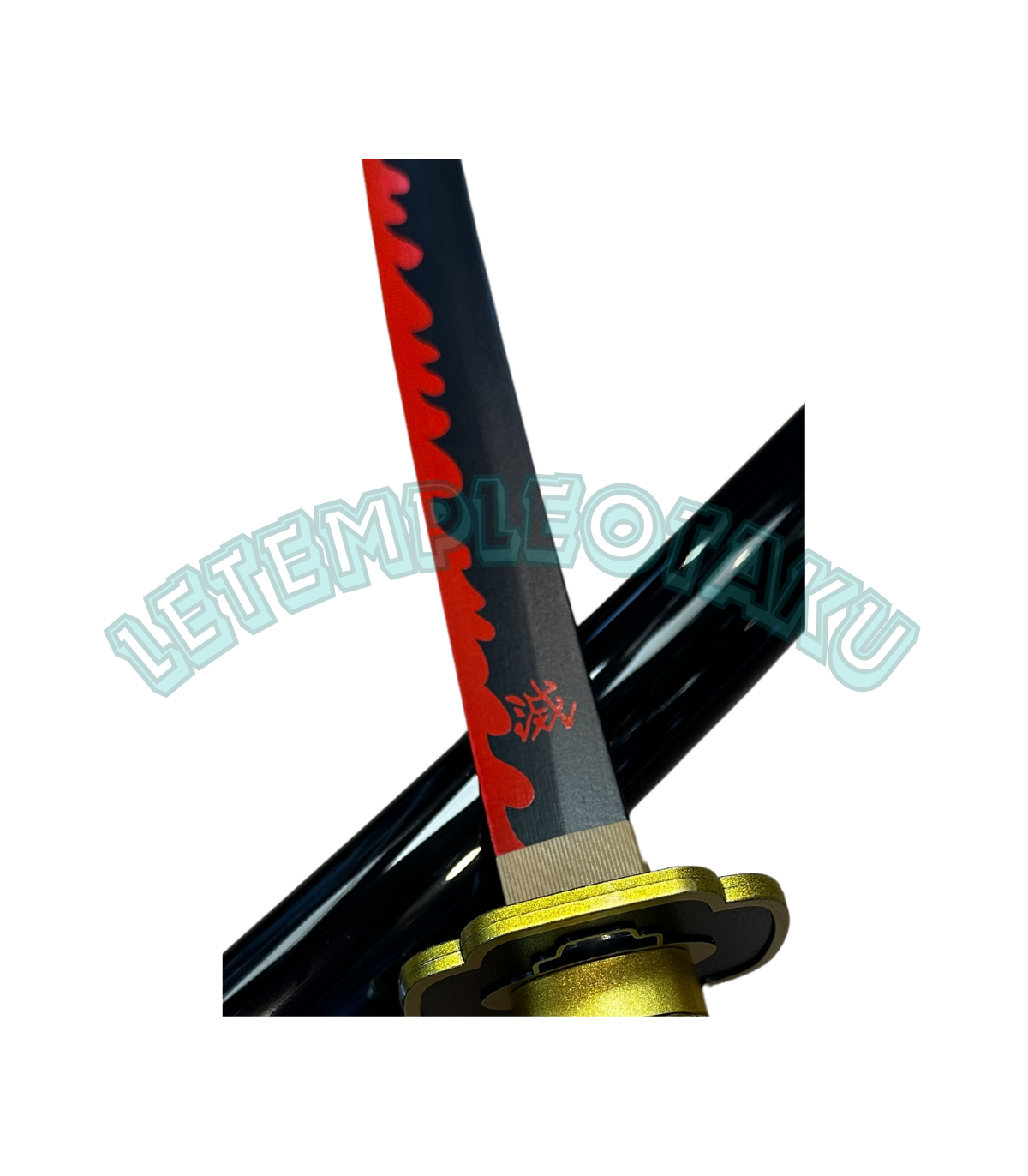 Demon Slayer Yoriichi Tsugikuni Réplique de Katana en Bambou Décoratif - 103 cm