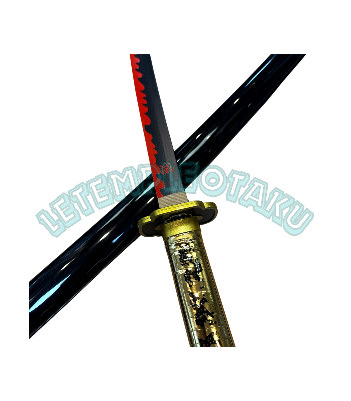Demon Slayer Yoriichi Tsugikuni Réplique de Katana en Bambou Décoratif - 103 cm