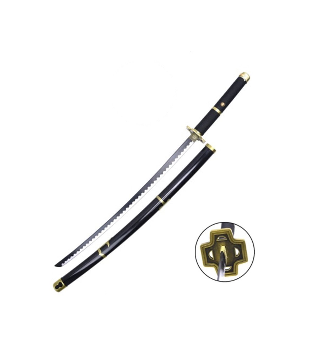 One Piece Katana Yubashiri en Bambou de Zoro Réplique Décorative - 103 cm