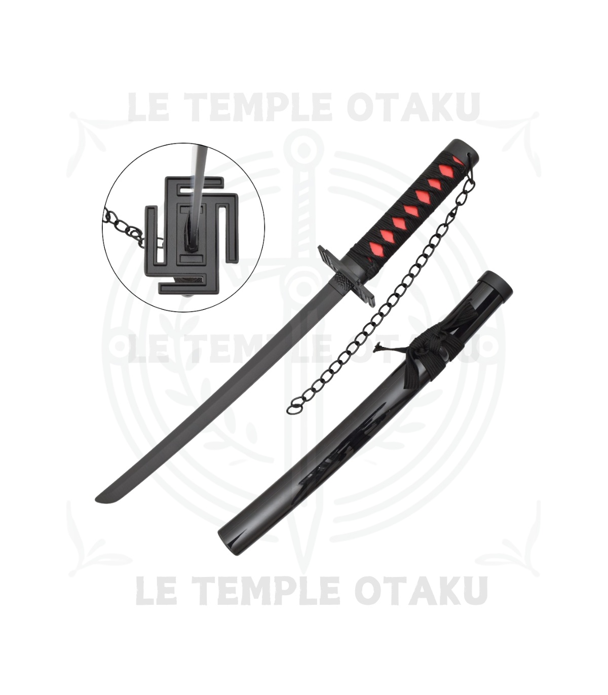 Bleach Katana Miniature Zanpakuto Ichigo Kurosaki Réplique Décorative - 45 cm