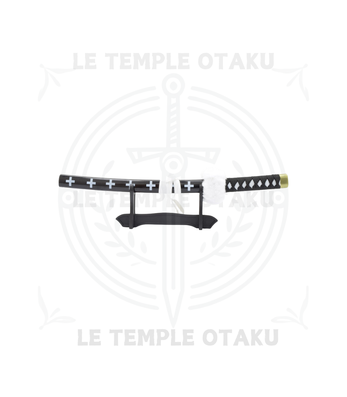 One Piece Katana Miniature Noir Trafalgar Law Réplique Décorative - 45,5 cm