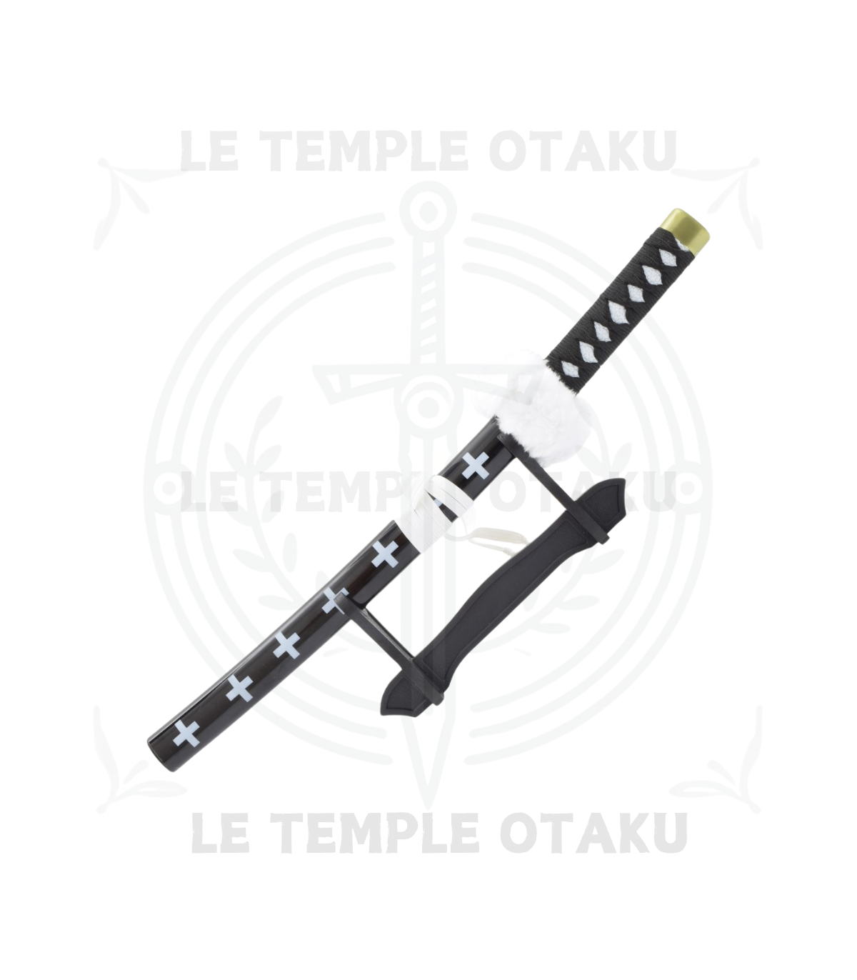 One Piece Katana Miniature Noir Trafalgar Law Réplique Décorative - 45,5 cm