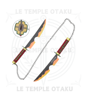 Demon Slayer Mini Épées Tengen Uzui Répliques Décoratives - 42 cm