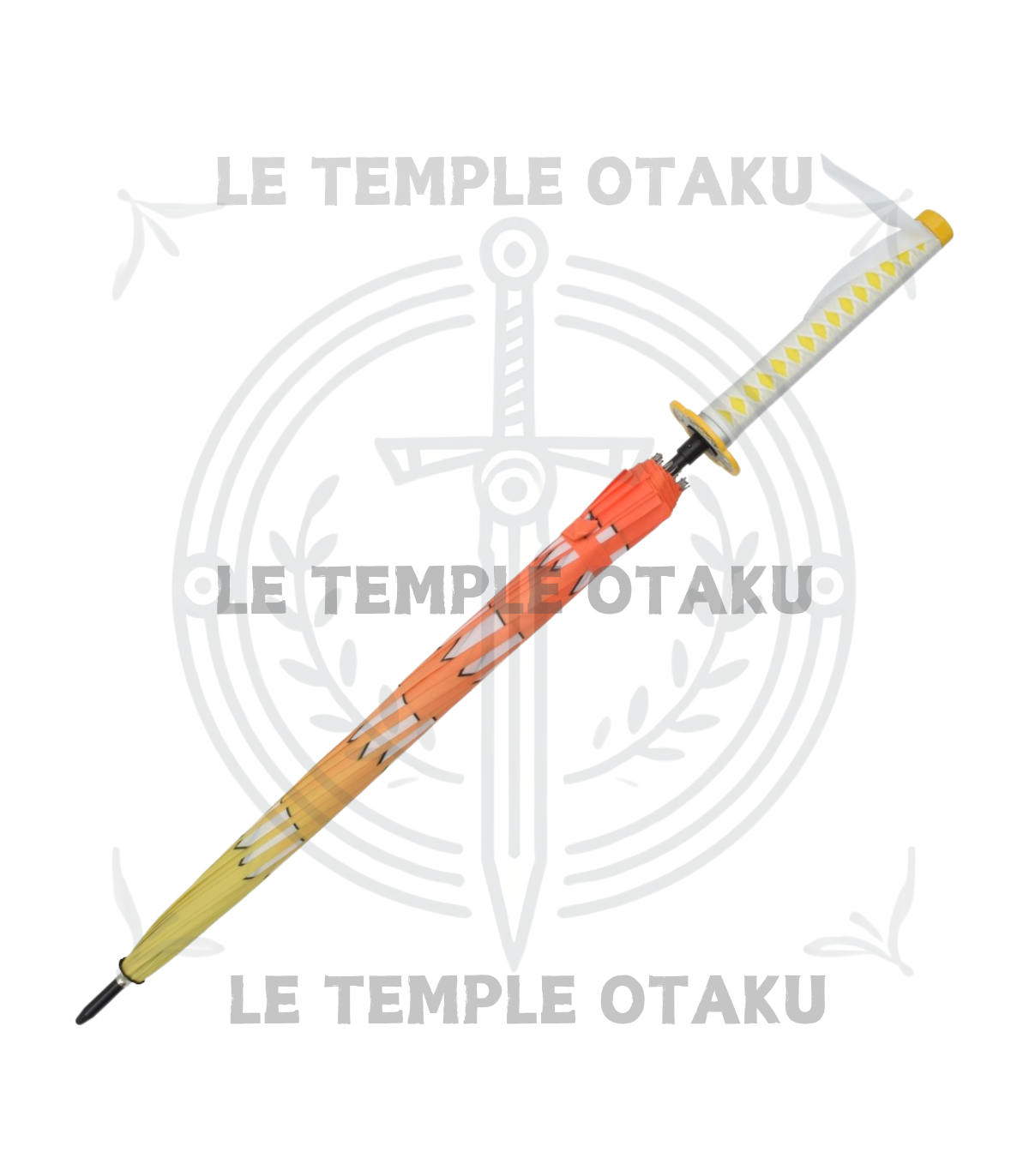 Katana Parapluie Zenitsu Agatsuma avec Poignée - Demon Slayer - 107 cm
